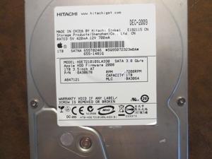 Hitachi HTS547575A9E384 PN:0J27703 MLC:DA4755 Apple#655-1684C 750gb Sata HDD