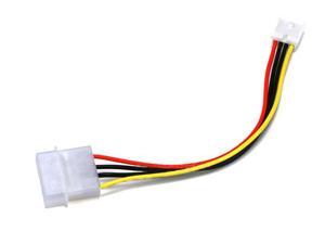 6" inch 5.25 4 Pin MOLEX Male to 3.5 4Pin Floppy Female PC Power Supply Cable 6" inch 5.25 4 Pin MOLEX Male to 3.5 4Pin Floppy Female PC Power Supply Cable