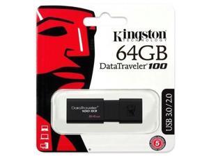64GB Kingston DataTraveler 100 G3 USB 3.0 Flash Pen Drive DT100G3/64GB Retail 64GB Kingston DataTraveler 100 G3 USB 3.0 Flash Pen Drive DT100G3/64GB Retail