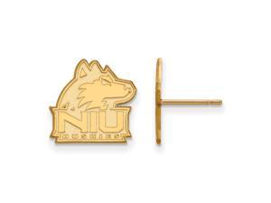 NCAA 10k Yellow Gold Northern Illinois University Small Post Earrings