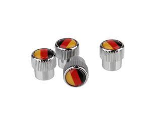 German Flag Car Accessories Round Valve Caps Silver German Flag Car Accessories Round Valve Caps Silver