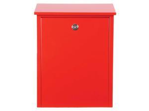 QualArc ALX-200-RD Allux 200 Galvanized Steel Top Loading Wall Mounted Locking Mailbox, Red QualArc ALX-200-RD Allux 200 Galvanized Steel Top Loading Wall Mounted Locking Mailbox, Red