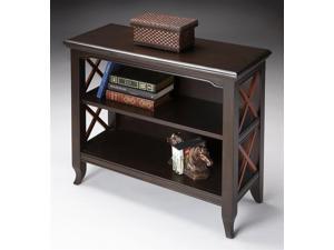 Butler Newport Black & Cherry Low Bookcase Butler Newport Black & Cherry Low Bookcase