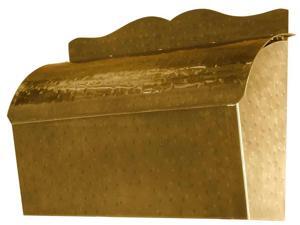 Roll Top Mailbox in Antique Hammered Brass Finish Roll Top Mailbox in Antique Hammered Brass Finish