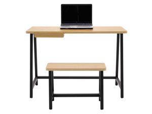 Calico Designs Home Office Ashwood Homeroom Desk & Bench / Ashwood / Graphite