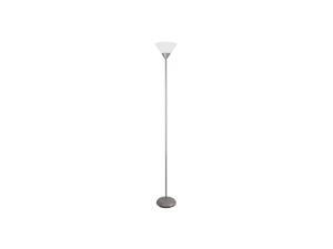 1-Light Floor Lamp in Silver 1-Light Floor Lamp in Silver