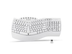 Perixx PERIBOARD-612W Wireless Ergonomic Split Keyboard with Dual Mode 2.4G and Bluetooth Feature, Compatible with Windows 10 and Mac OS X System, White Perixx PERIBOARD-612W Wireless Ergonomic Split Keyboard with Dual Mode 2.4G and Bluetooth Feature, Compatible with Windows 10 and Mac OS X System, White