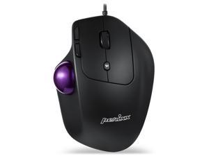 Perixx PERIMICE-520 Wired USB Ergonomic Trackball Mouse, Adjustable Angle, 8 Button Design, Black