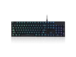 Perixx PERIBOARD-328 Full-Size Mechanical Keyboard with Kailh Low Profile Brown Switch, RGB Backlighting, Black