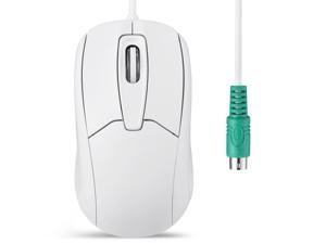 Perixx PERIMICE-209WP Wired PS/2 Optical Mouse Scroll Wheel 1000 DPI Left/Right Hand