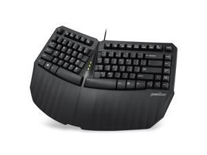 Perixx PERIBOARD-413B US, Wired USB Ergonomic Mini Split Keyboard - 15.75x10.83x2.17 inches TKL Design - Black - US English Perixx PERIBOARD-413B US, Wired USB Ergonomic Mini Split Keyboard - 15.75x10.83x2.17 inches TKL Design - Black - US English