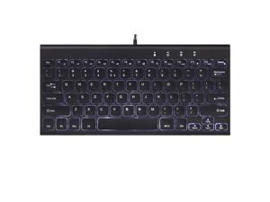 Perixx PERIBOARD-429 Wired Mini Keyboard Multimedia Keys Silent Low Profile Keys Laptop-like Typing Feeling