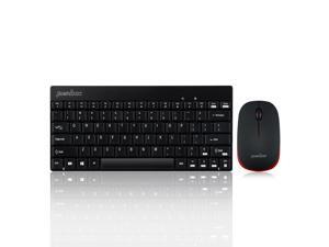 Perixx PERIDUO-712 Wireless Mini Keyboard and Mouse Set, Portable Compact Size 13 Multimedia Hot Keys Keyboard and 1000 DPI Optical Mouse Combo, Black, US Layout Perixx PERIDUO-712 Wireless Mini Keyboard and Mouse Set, Portable Compact Size 13 Multimedia Hot Keys Keyboard and 1000 DPI Optical Mouse Combo, Black, US Layout