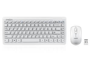 Perixx PERIDUO-707W Wireless 2.4G Mini Keyboard Mouse Set Embedded Number Keypad &  Multimedia Keys