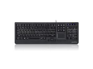 Perixx PERIBOARD-313 Wired USB Backlit Keyboard with Touchpad, Membrane Key Trackpad Keyboard with 3 Level LED and 10 Hot Keys, Black, Full US Layout Perixx PERIBOARD-313 Wired USB Backlit Keyboard with Touchpad, Membrane Key Trackpad Keyboard with 3 Level LED and 10 Hot Keys, Black, Full US Layout