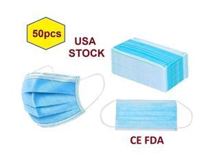 3-Layer Non-woven Melt Blown Disposable Protective Face Mask (CE, FDA) - 50pcs/ box - Fast Delivery 3-Layer Non-woven Melt Blown Disposable Protective Face Mask (CE, FDA) - 50pcs/ box - Fast Delivery