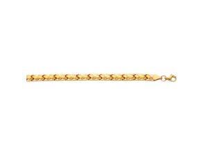 14k 7.25" Yellow Gold Shiny Textured Weaved Fancy Bracelet 14k 7.25" Yellow Gold Shiny Textured Weaved Fancy Bracelet