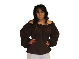 Alexander Costume 14-190-BR Carribean Blouse Costume, Brown Alexander Costume 14-190-BR Carribean Blouse Costume, Brown