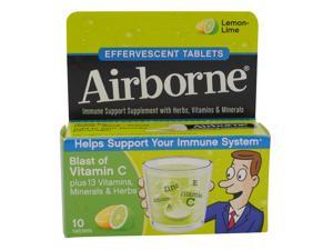 AIRBORNE EFFERVESCENT TABLETS BLAST OF VITAMIN C LEMON LIME 10 TABLETS AIRBORNE EFFERVESCENT TABLETS BLAST OF VITAMIN C LEMON LIME 10 TABLETS