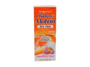 Motrin Children's Ibuprofen Oral Suspension Dye-Free Original Berry - 4 oz Motrin Children's Ibuprofen Oral Suspension Dye-Free Original Berry - 4 oz