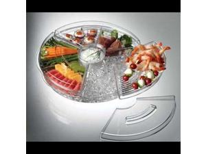 Prodyne Ab5l Acrylic Tray Appetizers On Ice With Lids Keeps