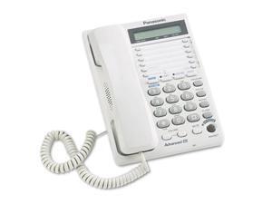 Panasonic KX-TS208W Corded Phone 2 x Phone Line(s) - Headset - White Panasonic KX-TS208W Corded Phone 2 x Phone Line(s) - Headset - White