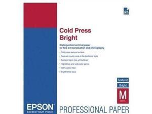 Epson - S042311 - Epson Inkjet Fine Art Paper - 98% Opacity - 17 x 22 - 340 g/m Grammage - Textured, Matte - 25 / Pack - Epson - S042311 - Epson Inkjet Fine Art Paper - 98% Opacity - 17 x 22 - 340 g/m Grammage - Textured, Matte - 25 / Pack -