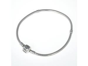 Genuine PANDORA Sterling Silver 8.3 Bead Clasp Charm Bracelet 590702HV-21"