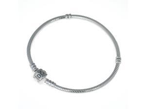 Genuine PANDORA Sterling Silver 7.1 Bead Clasp Charm Bracelet 590702HV-18"