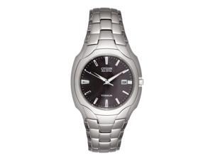 Citizen Mens Eco-Drive Silver Titanium Analog Quartz Watch BM6560-54H Citizen Mens Eco-Drive Silver Titanium Analog Quartz Watch BM6560-54H