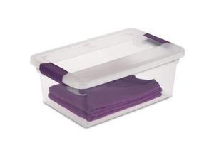 Sterilite 15 Quart ClearView Latch Storage Container With Sweet Plum Handles 17 Sterilite 15 Quart ClearView Latch Storage Container With Sweet Plum Handles 17