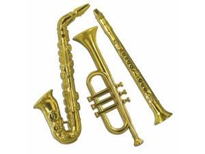 Beistle - 55879-GD - Gold Plastic Musical Instruments- Pack of 12 Beistle - 55879-GD - Gold Plastic Musical Instruments- Pack of 12