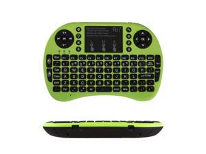 Rii i8+ Mini Bluetooth Keyboard with Touchpad & QWERTY Keyboard, Backlit Portable Wireless Keyboard for Smartphones laptop/PC/Tablets/Windows/Mac/TV/Xbox/PS3/Raspberry Pi (Green)