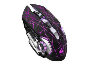 Rechargeable Wireless Mouse 2400DPI 2.4G USB Laser Gaming mouse Silence Built-in 