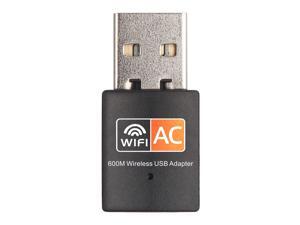 600Mbps Wireless USB Adapter Dual Band 2.4G/5G WiFi Dongle 802.11 ac Mini Wireless Network Card for PC Laptop Desktop Windows XP/Vista / 7-10 Mac 600Mbps Wireless USB Adapter Dual Band 2.4G/5G WiFi Dongle 802.11 ac Mini Wireless Network Card for PC Laptop Desktop Windows XP/Vista / 7-10 Mac