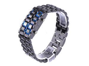 Unique Digital Lava Style Minimalist Blue LED Faceless Watch Unique Digital Lava Style Minimalist Blue LED Faceless Watch