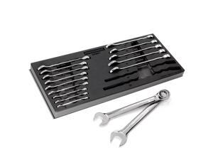 Powerbuilt Pro Tech 16 Piece Mirror Polish Metric Combination Wrench Set - 949001 Powerbuilt Pro Tech 16 Piece Mirror Polish Metric Combination Wrench Set - 949001