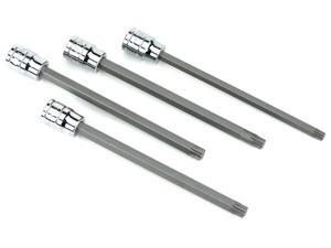 Powerbuilt 4 pc 3/8" Drive Long Reach Star Bit Socket Set - 648888 Powerbuilt 4 pc 3/8" Drive Long Reach Star Bit Socket Set - 648888