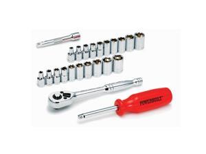 Powerbuilt 24 Piece 1/4-Inch Drive SAE/Metric 6 Point Standard Socket Set Powerbuilt 24 Piece 1/4-Inch Drive SAE/Metric 6 Point Standard Socket Set