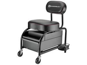 Powerbuilt Professional Detailer Mechanic Heavy Duty Garage Roller Seat - 240299 Powerbuilt Professional Detailer Mechanic Heavy Duty Garage Roller Seat - 240299