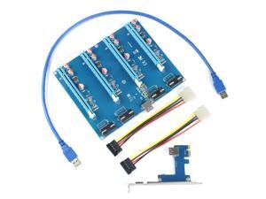 XT-XINTE PCI-E Adapter Card PCIe 1 to 4 1X to 16X Slot Riser Mining Card PC Computer Connector for Miner BTC Bitcoin XT-XINTE PCI-E Adapter Card PCIe 1 to 4 1X to 16X Slot Riser Mining Card PC Computer Connector for Miner BTC Bitcoin
