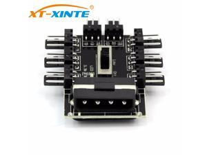 1 to 8 SATA Molex Cooler Fan Hub Splitter Cable PWM 3Pin Power Supply Speed Controller Adapter For Miner Computer Cooling 1 to 8 SATA Molex Cooler Fan Hub Splitter Cable PWM 3Pin Power Supply Speed Controller Adapter For Miner Computer Cooling