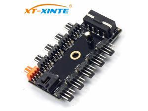 PC 1 to 10 4Pin Cooling Fan Hub Molex Cooler Splitter Cable PWM 12V Led Speed Power Supply Adapter For Mining Computer PC 1 to 10 4Pin Cooling Fan Hub Molex Cooler Splitter Cable PWM 12V Led Speed Power Supply Adapter For Mining Computer