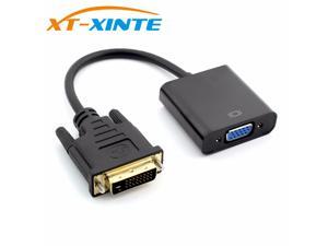 DVI to VGA Adapter 1080P DVI-D to VGA Adapter Cable Digital DVI 24+1 Male to 15 Pin VGA Female Video Converter for PC Display DVI to VGA Adapter 1080P DVI-D to VGA Adapter Cable Digital DVI 24+1 Male to 15 Pin VGA Female Video Converter for PC Display