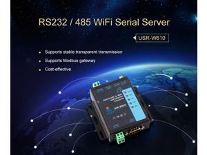RS232 RS485 Serial To WiFi and Ethernet Converter USR-W610 Support TCP Server/TCP Client/UDP Server/UDP RS232 RS485 Serial To WiFi and Ethernet Converter USR-W610 Support TCP Server/TCP Client/UDP Server/UDP