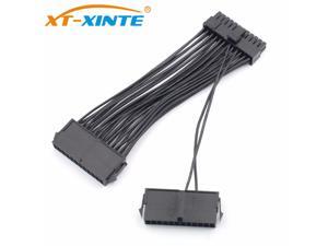 24Pin ATX Dual PSU Power Supply Extension Cable 30cm Adaptor Connector for Computer Mining Starting Line 24Pin 20+4pin 24Pin ATX Dual PSU Power Supply Extension Cable 30cm Adaptor Connector for Computer Mining Starting Line 24Pin 20+4pin