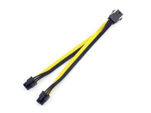 High Quality UL 18AWG PCIe PCI-E Dual 6pin Male to 6pin Male PCI Express Video Card Power Supply Adapter Cable 20CM High Quality UL 18AWG PCIe PCI-E Dual 6pin Male to 6pin Male PCI Express Video Card Power Supply Adapter Cable 20CM
