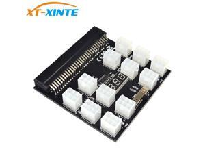 PCI-E 12V 64Pin to 12x 6Pin Power Supply Server Adapter Breakout Board Black Splitboard for HP DPS PSU GPU Ethereum Mining Miner PCI-E 12V 64Pin to 12x 6Pin Power Supply Server Adapter Breakout Board Black Splitboard for HP DPS PSU GPU Ethereum Mining Miner