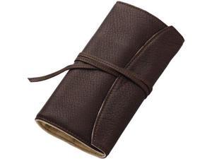 Pilot Pensemble Roll Pen Case 5 Pocket Cowhide Dark Brown Pilot Pensemble Roll Pen Case 5 Pocket Cowhide Dark Brown