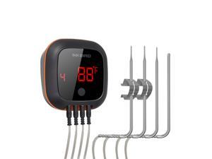 INKBIRD IBT-4XS Digital Bluetooth Connected Household BBQ Cooking Thermometer with 4 Probes, Timer, Alarm, Kitchen Food Meat Thermometer for Party Oven Smoking Grill